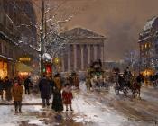 Rue Royale, Winter - 爱德华·科尔特斯